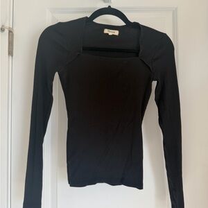 Madewell Black Long Sleeve Top
